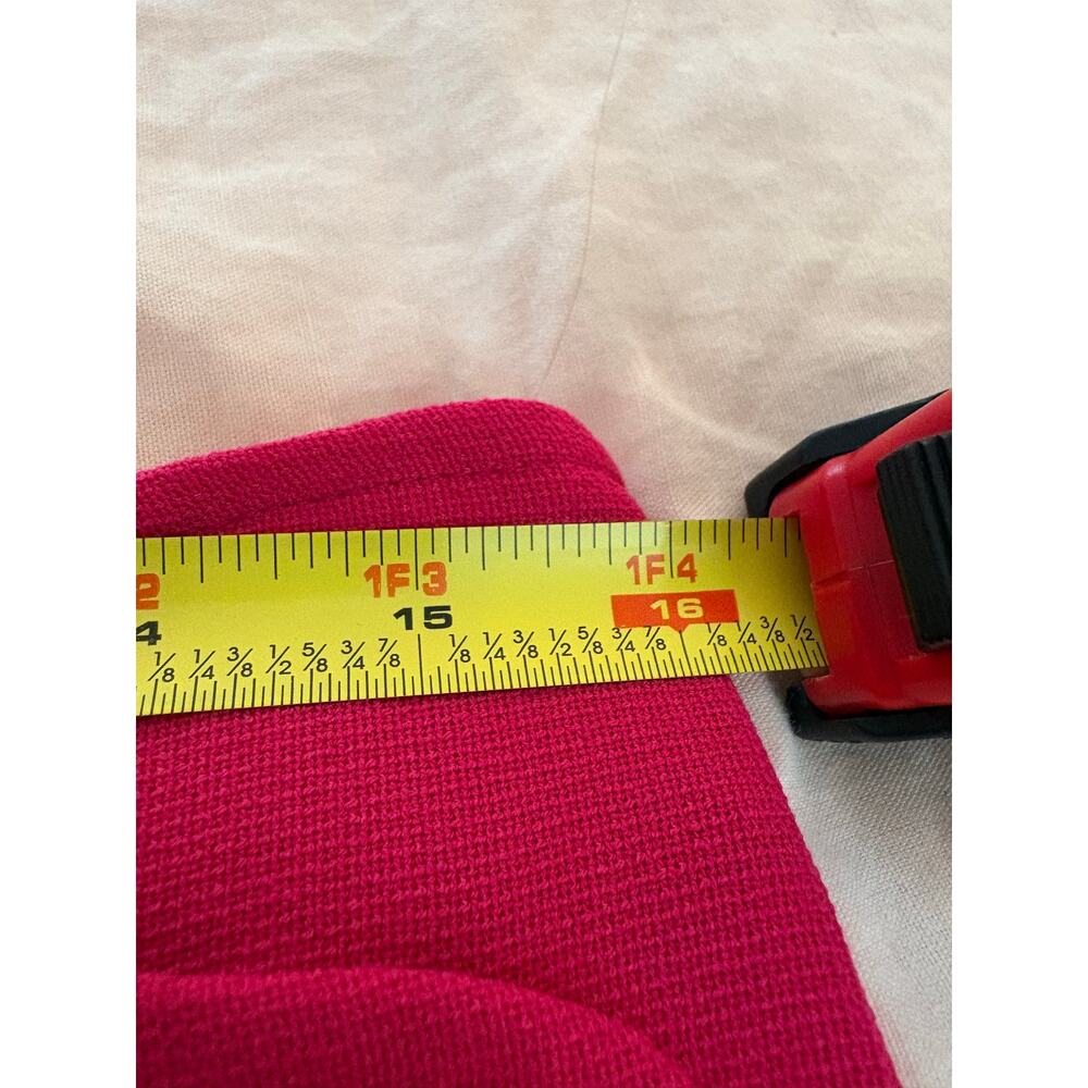 Trina Turk Pink Power Suit Blazer Wide Leg Flare Pant Set Gold Button Retro Mod - Picture 9 of 15